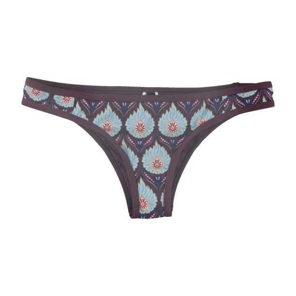 Tavik Jayden parte inferior de bikini de cobertura moderada para mujer, morado, mediano