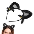 thumbnail image 4 of Bonita Diadema Para El Pelo, Diadema Versátil Con Orejas De Gato, Multiusos, Cómoda Para El Día A Día Para Fiestas. ANGGREK Cat Ear Headband, 4 of 8