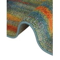 thumbnail image 7 of Unique Loom Lyon Collection Area Rug - Amber (6' 1" Round Multi/Blue), 7 of 7