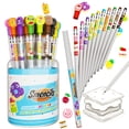 thumbnail image 1 of Cilindro de grafito Smencils - Lápices perfumados HB #2 50 unidades Regalos para niños Favores de fiesta Recompensas en el aula, 1 of 8