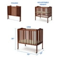 thumbnail image 6 of Delta Children Folding Portable Baby Mini Crib with 1.5-inch Mattress, Cherry, 6 of 8