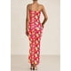 thumbnail image 2 of Vestido largo sin tirantes con estampado floral PRETTYGARDEN para mujer, 2 of 9