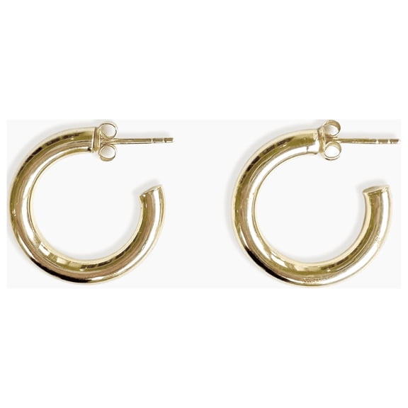 sanctuaire Hoop Earrings 14K Solid Gold