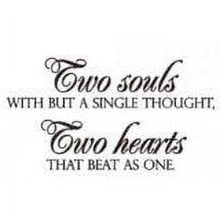 Do It Yourself Wall Decal Sticker Two Souls Living Room