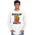thumbnail image 5 of Funny Feelin Salty Fries Food Pun Long Sleeve TShirt Men Women Brisco Brands M, 5 of 6