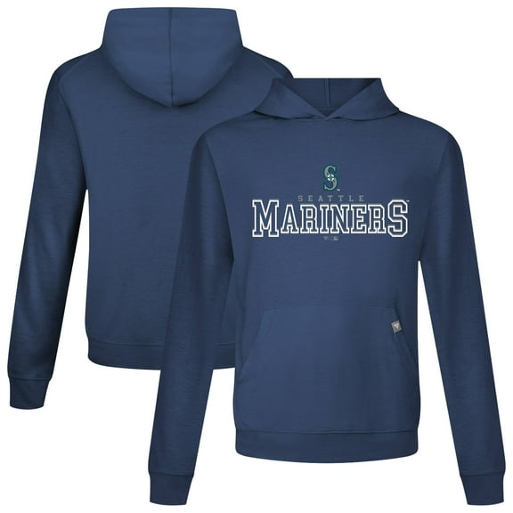 Men's Levelwear Navy Seattle Mariners Relay Journey Pullover Hoodie