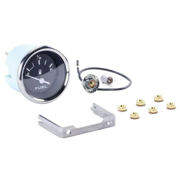 Sierra 035727-10-1 Moeller Marine Dash-Mounted 12V Electric Fuel Gauge - 2", Black with White Graphics