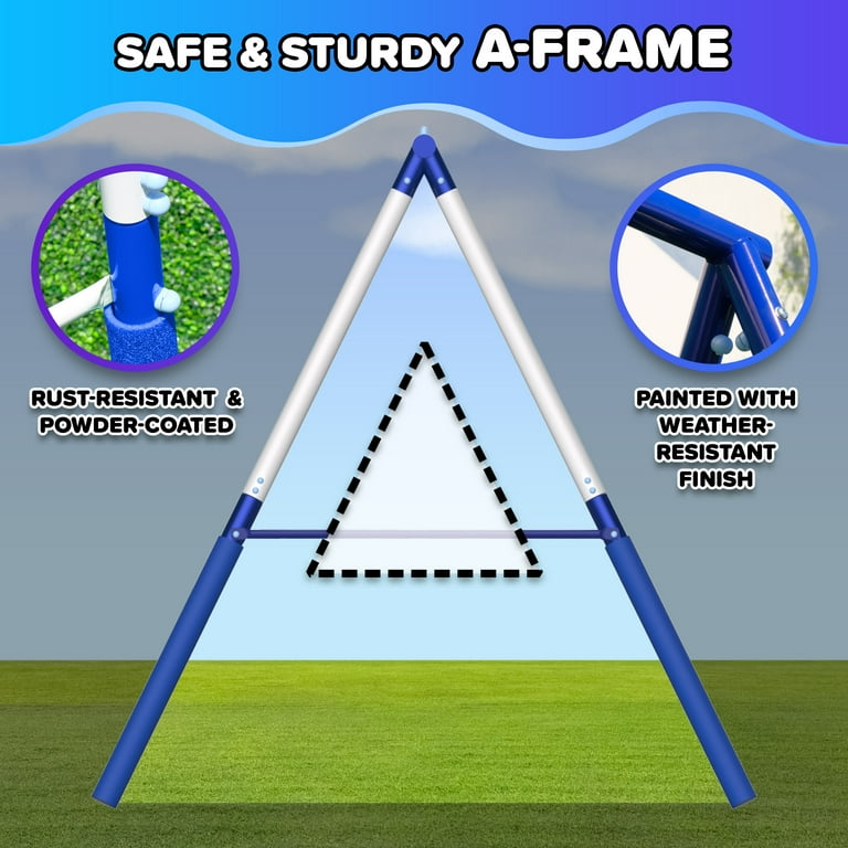 Sportspower Arcadia Swing Set with Trapeze, 2 Person Glider