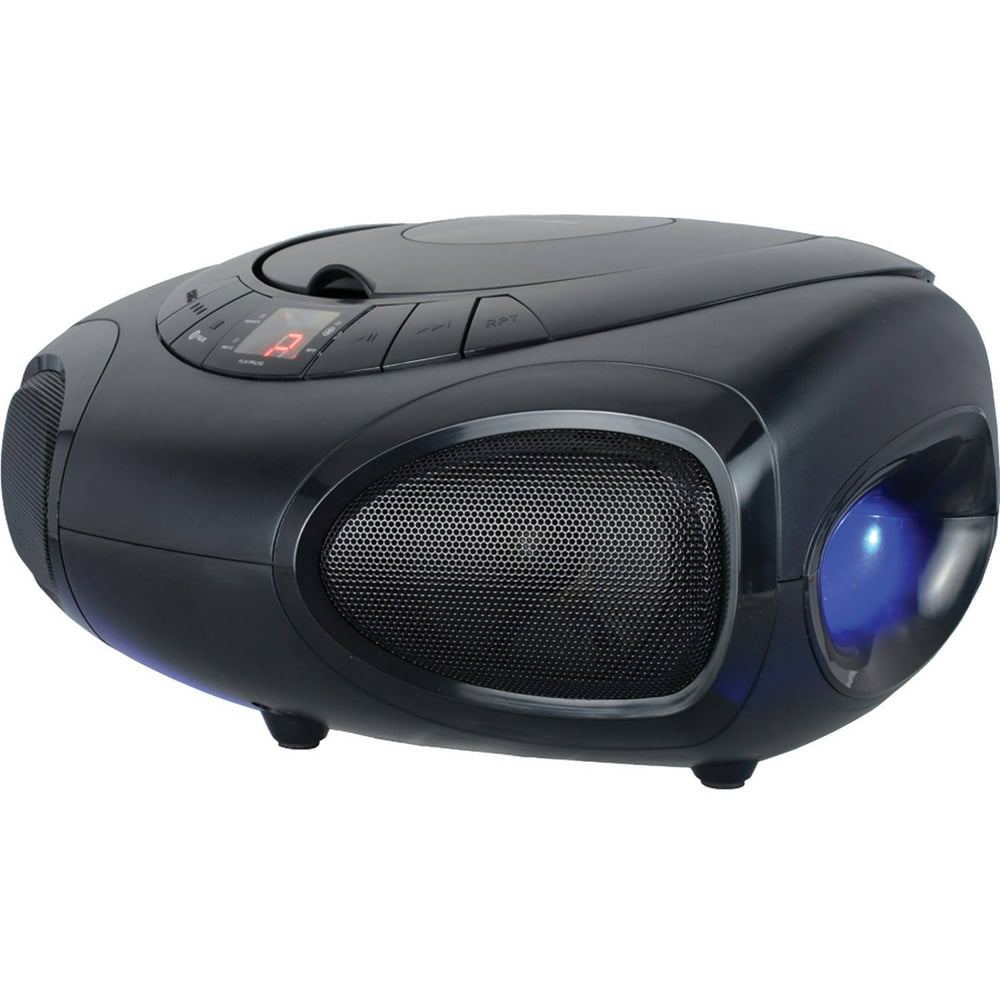 Sylvania Srcd1368bt Bluetooth Portable Cd Boom Box With Led Light
