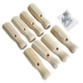 thumbnail image 1 of 8Pcs Football Game Rod Handle Stick End Caps Grip for Desktop Soccer Table Top Foosball Table Handle Grip Replacement（wood color）, 1 of 5