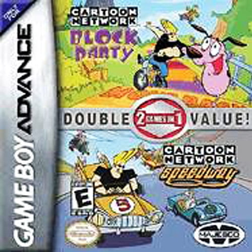 2 GAMES IN 1 DOUBLE VALUE Cartoon Network Block Party & Cartoon Network Speedway - Boy Advance - Walmart.com