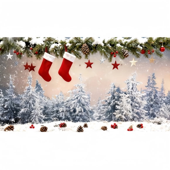 SIfdSeng Get it Fast Large Garage Door Banner Outdoor for Holiday Season Festive Xmas Front Porch Welcome Sign with Santa Sleigh Reindeer Snowman Design Indoor Outdoor Use
