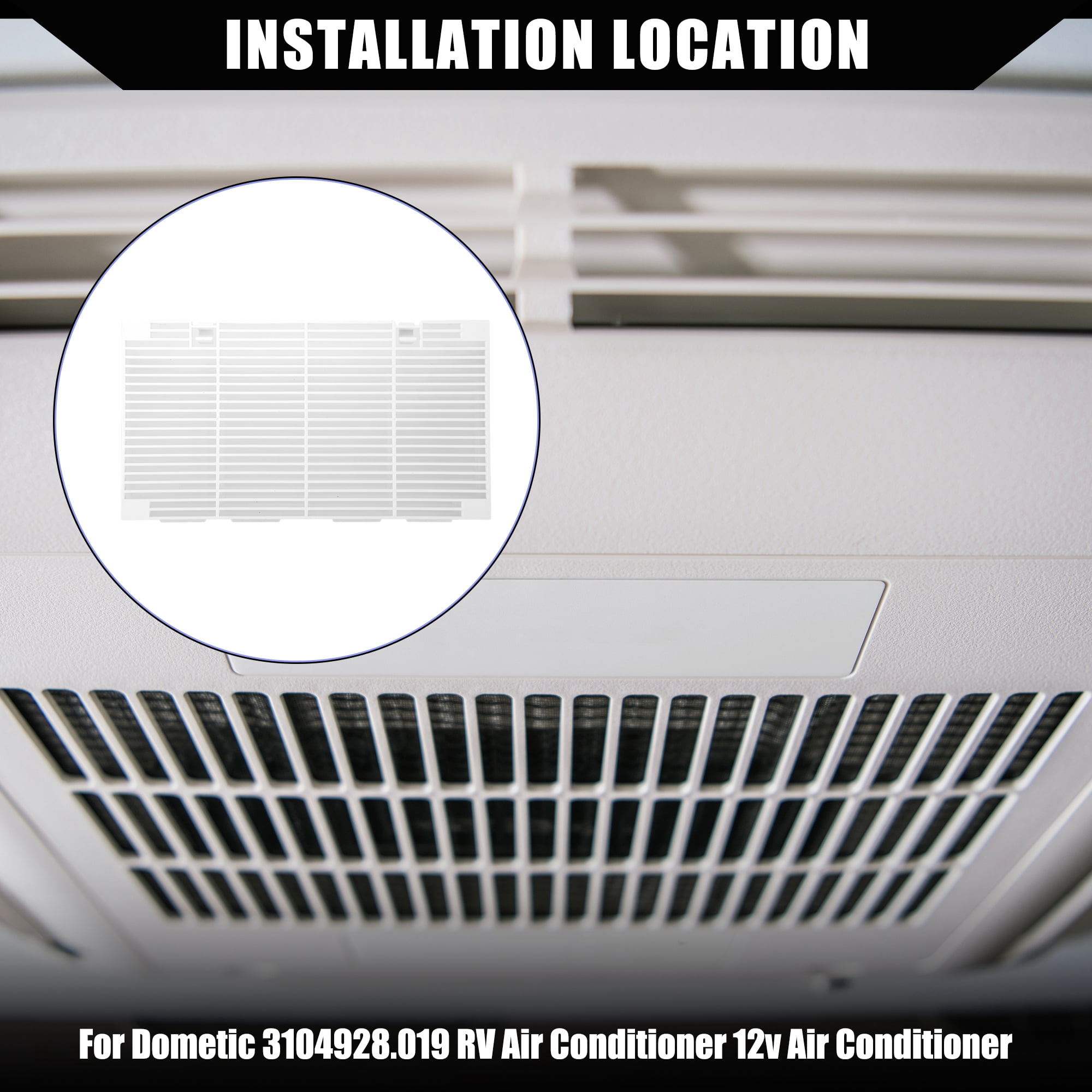 Unique Bargains RV Air Conditioner Hood Grilles W/ Filter for  3104928.019 Inner Durable 2 Set
