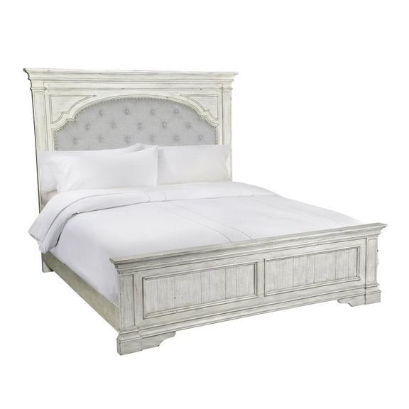 Steve Silver Highland Park King Bed - Rustic Ivory