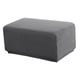 thumbnail image 2 of Funda de Reposapiés de Asiento Otomanas Taburete de Almacenamiento Silla Pequeña Accesorios Suaves Gris XL 83 hasta 116cm Macarena Funda de puf otomana, 2 of 8