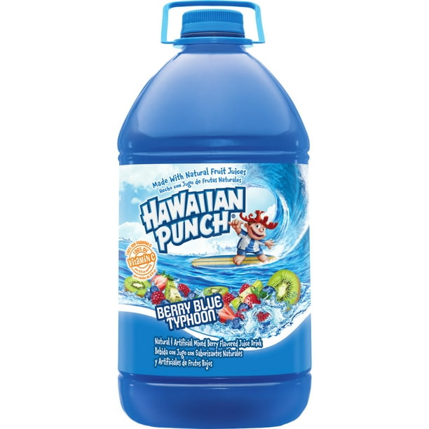 Hawaiian Punch Berry Blue Typhoon Juice Drink 1 Gal Bottle Walmart Com Walmart Com