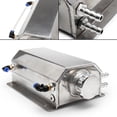 thumbnail image 3 of 1L Aluminum Car Coolant Overflow Expansion Tanks, Aluminum Oil Catch Can Reservoir Tanks with Drain Plug, Easy Installation and Cleaning for Most Vehicles, 3 of 7
