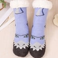 thumbnail image 2 of ZELVINN Thick Fleece Lined Slipper Socks with Funny Pattern for Women Men Nonslip Grippers Warm Winter Floor Socks for Co, 2 of 13