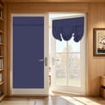 thumbnail image 5 of Navy Polyester Blackout Roman Window Shade Light Blocking Temporary Sun Curtain For Bedroom Home Office Small Apartment Interior Window Decor 68.1*26In, 5 of 5