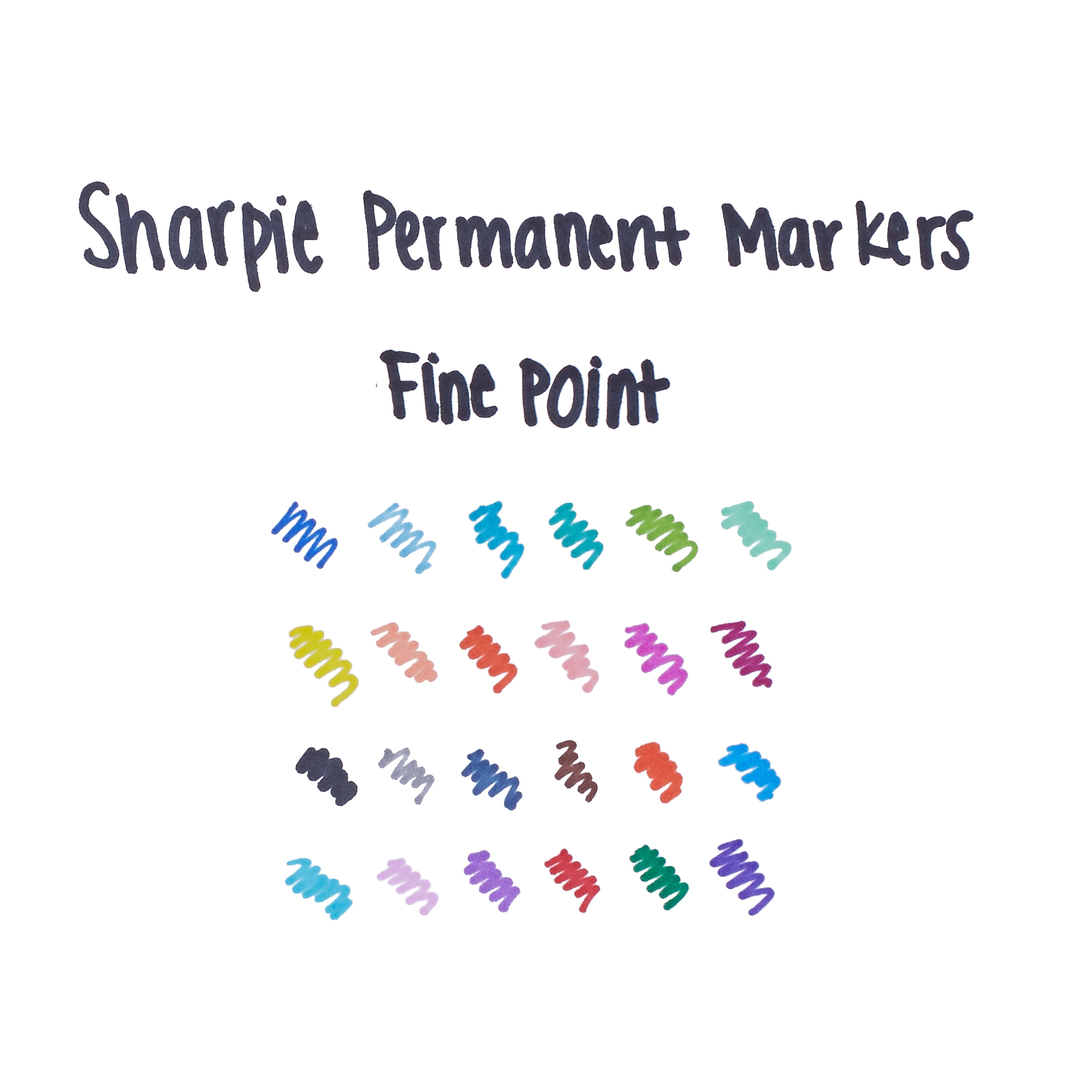 Sharpie Permanent Markers, Electro Pop, Ultra Fine Point