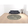 thumbnail image 2 of 4' X 6' Blue Gray And Taupe Wool Paisley Tufted Handmade Stain Resistant Area Rug, 2 of 5