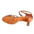 thumbnail image 4 of Zapatos Latinos Suaves Y Cómodos Para Mujer, Zapato Cha Cha De Baile A La Moda Con Tela De Satén Importada Y Cuero Antideslizante De Alta, 4 of 7