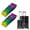 Colorful Chevron Flag, variant on WIRESTER 2pcs Set Luggage Strap Travel Accessories Luggage Accessories Suitcase Belts Packing Strap Adjustable Luggage Belt - Black White Tuxedo Cat Playful Postures