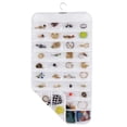 thumbnail image 6 of HOMEIORA 1 Pack Hanging Jewelry Organizer, 80 Pockets Earring Holder Organizer, Bracelet Organizer with Pockets for Woman, for Hanging Earrings, Necklaces, Bracelets, Rings, Storage, Closet, White, 6 of 8