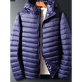 thumbnail image 2 of Veste Légère d'Hiver à Capuche pour Hommes Coupe Ajustée Courte Chaude, 2 of 5