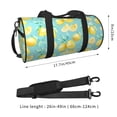 thumbnail image 4 of KLL Yellow Lemon Duffle Bag For Men Women Sport Gym Fitness Tote Travel Training Workout Basketball Football Weekender, 4 of 8