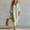 *Green, variant on ClodeEU Women's V-Neck 3/4 Sleeve Linen Blend Maxi Dress, Casual Loose Swing Sundress Green,Women's Plus L