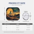 thumbnail image 3 of Naloa Sunset Desert Journey Print 2-Piece Windshield Sunshade,Foldable Car Front Window Sun Shades,for Most Sedans SUV Truck-Large, 3 of 6