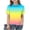 Mint Green, variant on Girl Tie Dye Golf Shirts Short Sleeve Button Casual Fashion School Uniform Summer Loose Lapel T Shirt Trendy Lightweight Blouse Top 5-15 Years