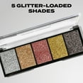 thumbnail image 6 of Hard Candy Glitteratzi, Eye Shadow Palette, Glitter Finish, Moondust, 5 Sparkling Shades, .26 oz, 6 of 8