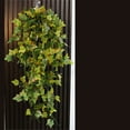 thumbnail image 1 of 5‑Fork Grape‑Leaf Rattan Wall Hanging – Decorative Green Artificial Plant for Home, Wedding, Wall or Door Decor, 1 of 6