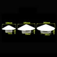 thumbnail image 2 of MYG Capuchon de Pluie Rond de 6,29 Pouces en PVC pour Toit, Grille de Ventilation, Capuchon de Pluie Rond pour Tuyau de Ventilation, 2 of 9