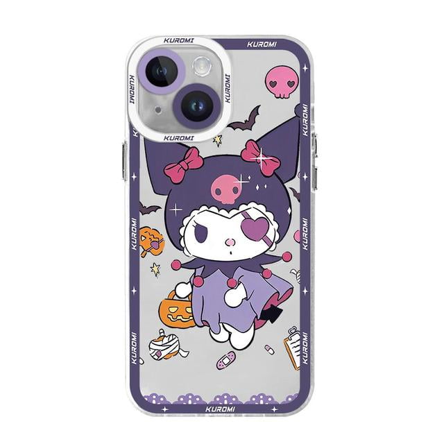 Cinnamon Kuromi Phone Case for Apple iPhone 14 Pro Max XR 13 12 Mini 15 Pro 11 Pro 8 Plus SE 7 6S XS X Soft Cover FGS