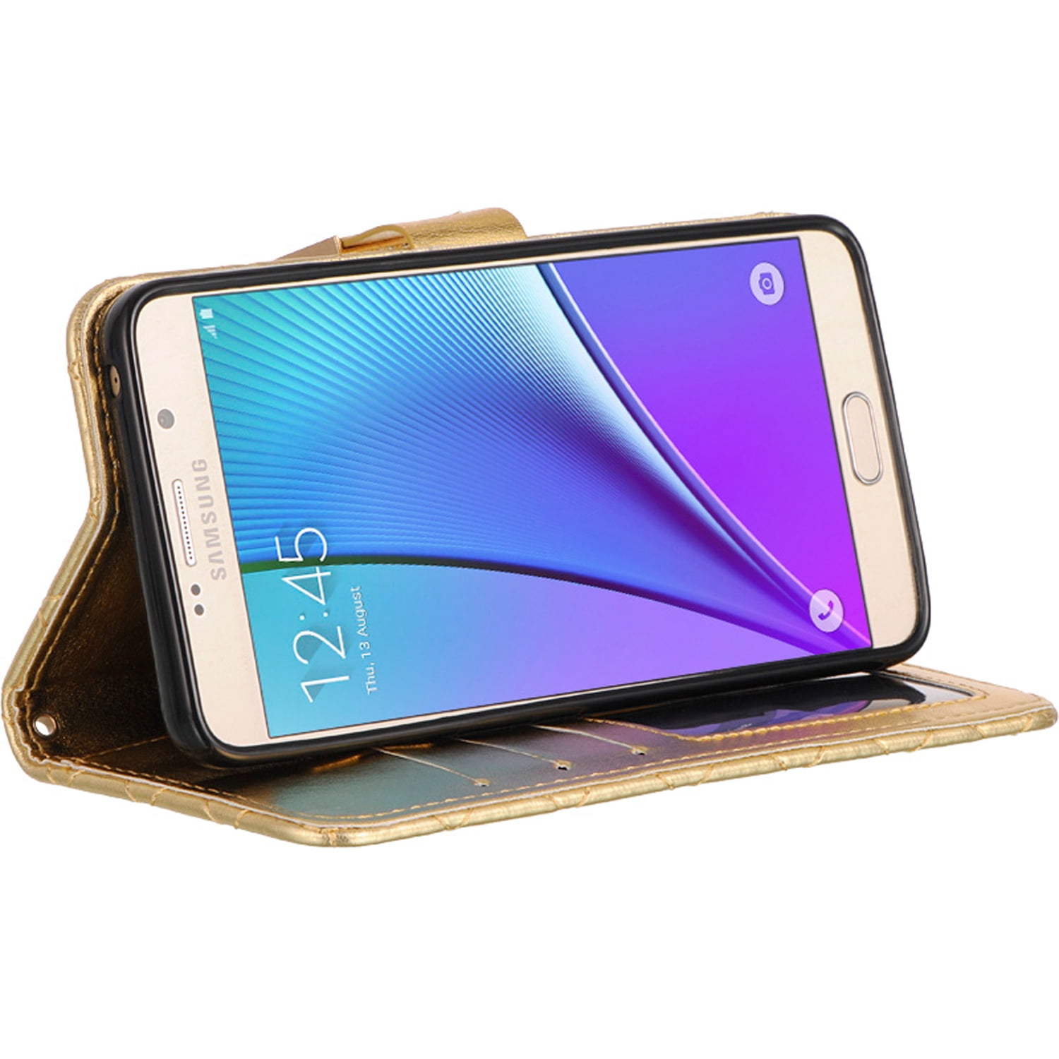 Chic Fashion Quilted Design Pattern Wallet Case for Samsung Note 5 (Exact Perfect Fit)