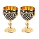 thumbnail image 2 of COPA DE VINO DE METAL VINTAGE, COPA DE VINO DE ALEACINO DE ZINC DE PRIMERA , COPAS CON DESERO DE INCUSTACIONES DE GEMAS, COPA DE COCCTEL, PARA FIESTA DE BODAS, 2 of 7