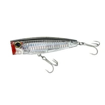 Yo-Zuri 3D Inshore Popper, Topwater Hard Bait Lure, Silver Black