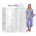 thumbnail image 7 of MINTREUS Pajama Sets for Women Notch Knit Top and Capri Pants Pjs Soft Lounge Sets, 2 Piece, Sizes M-3X, 7 of 7
