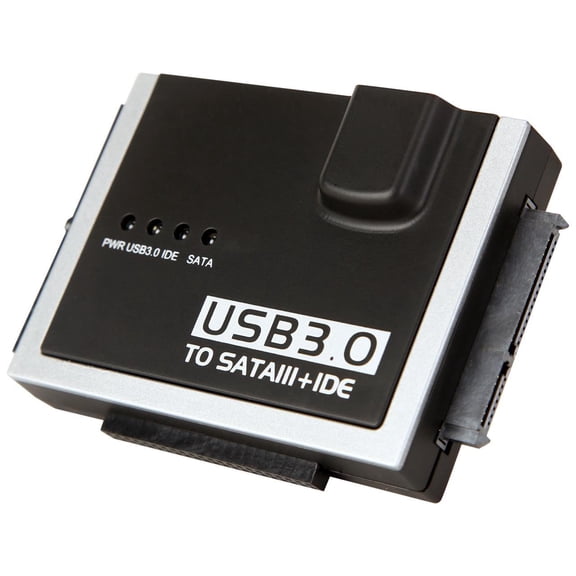 Nippon Labs USB3-SATAIDE USB 3.0 to SATA / IDE Combo Adapter, 2.5in / 3.5in - Hard Drive USB Adapter - Hard Drive Transfer Cable - USB Universal Drive Adapter