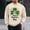 Khaki, variant on QUNYINEY Casual Sweatshirt Men Crew Neck St Patricks Day Long Sleeve Green Tops Drop Shoulder Loose Pullover Sweatshirts