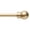 Matte Gold, variant on TOWN & COUNTRY BASICS Modern Sphere Single Indoor Curtain Rod and Finial Set, Easy Install Wall Mount, Matte Black, Adjustable 36”-72”