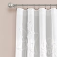 thumbnail image 2 of Lush Decor Ruffle Flower Window Curtain Panels - White - 84 X 42, 2 of 7