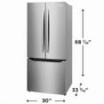 thumbnail image 2 of Frigidaire Gallery 20 Cu. Ft. Standard-Depth French Door Refrigerator, Stainless Steel, 2 of 13