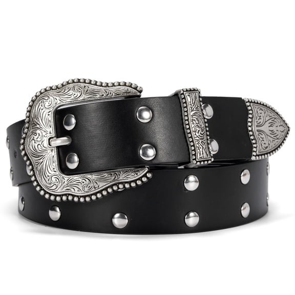 Punplita Women's Western Studded Belts for Jeans Dresses Pants