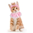 thumbnail image 1 of Conjunto de vestido de cumpleaños para mascotas, tocado para gatos, corona, collar de cumpleaños para mascotas 1556, 1 of 5