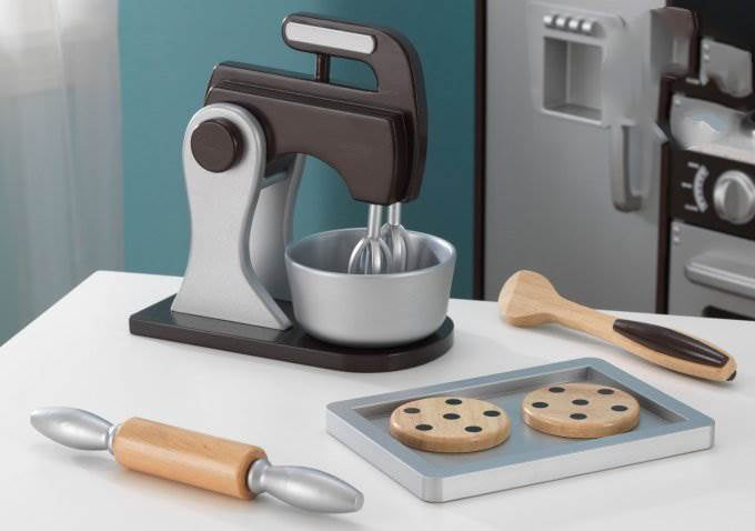 kids wooden baking set