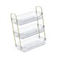 thumbnail image 1 of 3 niveles Organizador de encimera de baño, estante de fregadero, estante de especie de maquillaje resistente a la resistencia de óxido elegante,, 1 of 9